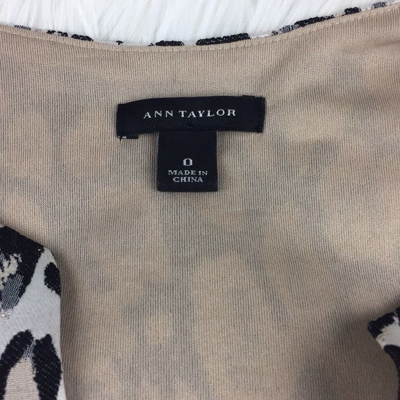 Ann Taylor Leopard Print V Neck Top - Picture 2 of 4